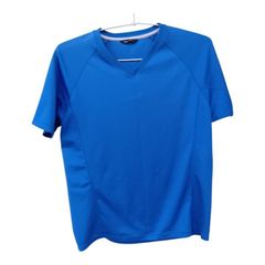 【257】ユニクロ UNIQLO ドライEX VネックTシャツ ブルー 半袖Tシャツ