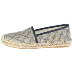 GUCCI (グッチ) GGスプリーム BEEプリント エスパドリーユ ローカットシューズ ベージュ レディース 505917