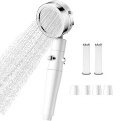 【未使用級】 節水 浄水シャワーヘッド ナノバブル 手元止水 3段階モード