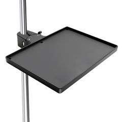 【新品】 X-STYLE マイク スタンド トレー 金属製 マイク 譜面台 小物置き トレー 楽譜 スマートフォン チューナー ピック スタンド用アクセサリー ブラック (228*168mm)