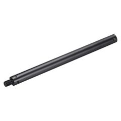 【新品】 uxcell 金属製マイクスタンド延長チューブ 3/8インチオス 3/8インチメス マイク延長パイプ スタンド延長スクリューロッド 黒