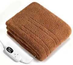 電気毛布 敷き 掛け兼用 切り忘れ防止タイマー付き 電気敷き毛布 省エネ 60W 140×80cm 電気ブランケット 速暖 洗濯可能★m 8822f26e