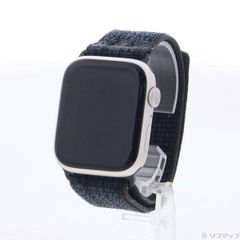 ソフマップ 〔中古品〕 Apple Watch Series 9 GPS 45mm スターライトアルミニウムケース ブラック／ブルーNikeスポーツループ【377】