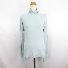 マックスマーラ MAX MARA カットソー 長袖 タートルネック M ライトブルー ※EKM