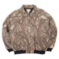 クラークフィールド Clarkfield Outdoors 80s 80年代 Skyline パデッドブルゾン ジャケット ラウンドカラー 珍品 迷彩 ハンティング USA製 ヴィンテージ 古着 スカイラインカモ柄 XL【中古】