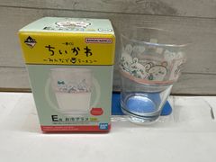 【I1-19】◇ 一番くじ ちいかわ-みんなでラーメン- E賞 お冷グラス　中古