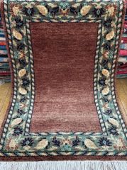 トルコ カイセリ産 絨毯 手織りウールラグ ペルシャ絨毯風 花柄