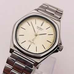 セイコー シルバーウェーブ 5931-5240 新品電池 クォーツ オクタゴンケース アイボリー文字盤 ヴィンテージ メンズ 腕時計 SEIKO