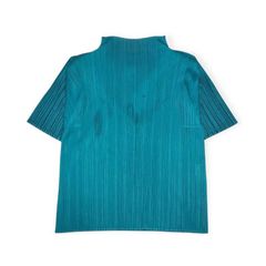 PLEATS PLEASE ISSEY MIYAKE プリーツ ハイネック 半袖 カットソー グリーン サイズ3 T-07