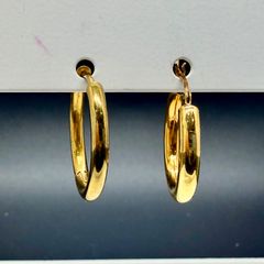 【らくらくメルカリ便】フープピアス 2種セット ゴールドカラー 片耳用 リングピアス ユニセックス