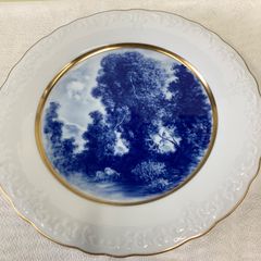ノリタケ　スタジオコレクション　風景画　26.5㎝　絵皿　飾り皿　金縁　D132