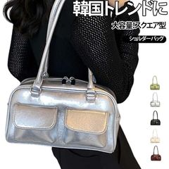 シルバー ミニボストン レディース ショルダーバッグ ミニ キラキラ ショルダーバッグ ワンショルダー バック PU ダブルポケット ハンドバッグ お ZP-YRESA6A