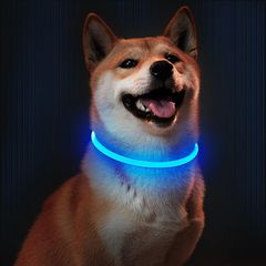 【新品】 光る首輪 LED 犬 首輪 光る USB充電式 軽量 長さ可調節 夜間犬の散歩用 犬猫用 LED発光首輪 暗闇で光るLED子犬の首輪 中型犬 大型犬 用ライトナイトウォーキング 1