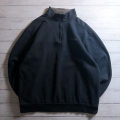 【アウトドア定番】COLUMBIA FLEECE PULLOVER コロンビア ネイビー ダークネイビー ハーフジップ フリースプルオーバー ワンポイントロゴ 古着 #26378