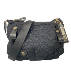 ANNA SUI(アナスイ) ショルダーバッグ 黒 キルティング