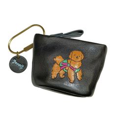 ear PAPILLONNER イアパピヨネ 小物 コインケース 犬 EAZ1061714A0003 KEN NAKAYAMA×ear コラボキーケース ブラック系 牛革 G01193