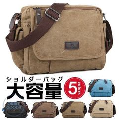 ショルダーバッグ メンズ 斜めがけ 2way 帆布バッグ カジュアル アウトドア メンズバッグ ズック カバン キャンバスバッグ 通勤