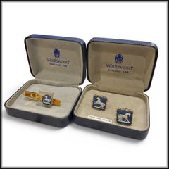 WedgeWood◆ウェッジウッド◆タイピン カフス セット 馬デザイン ホース 中古