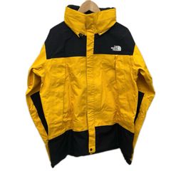 THE NORTH FACE ザノースフェイス マウンテンレインテックス SIZE XXL 上下セット ヨゴレ有 NP10925 イエロー x ブラック