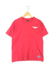 【中古品】 THE REAL MCCOY'S×BUCO  ザ リアル マッコイズ × ブコ BUCO HELMETS POCKET S/S TEE ブコヘルメットズ ポケット S/S Tシャツ トップス 【145-261010-ty-03-tagh】