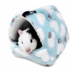 【新品】 YURELIAYK 【Lサイズ】ハムスター ハンモック 小動物用 寝袋 ハウス 吊り下げ ベッド ふわふわ 保温 あったか サンゴフリース 二重構造 ケージ固定 オールシーズン モモンガ ハリネズミ デグー リス用
