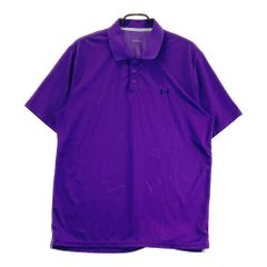 サイズ：XL UNDER ARMOUR アンダーアーマー MGF8953 半袖ポロシャツ  パープル系 [240101792267] ゴルフウェア メンズ ストスト