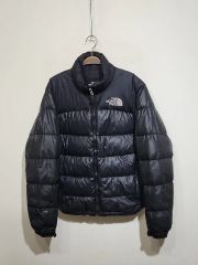 (95) THE NORTH FACE ザノースフェイス 700 ヌプシ ダウンジャケット ブラック グースファー ダウンジャケット