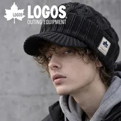 LOGOS ロゴス ニットキャップ ニット帽 帽子 NEK 大きい 大きめ 大きいサイズ ニット素材 メンズ レディース ブランド アメカジ ストリート アウトドア プレゼント ギフト 7987319 LS6P207Z (チャコール)