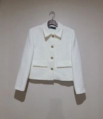 ZARA ツイード ジャケット 白