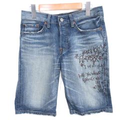 リーバイス Levi's デニム ショートパンツ ジョーツ ボタンフライ インディゴブルー M ■IBO103