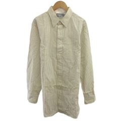 ポロ バイ ラルフローレン Polo by Ralph Lauren シャツ 43-48 茶 ブラウン ストライプ柄 レギュラーカラー 長袖 /RN ■ECD009