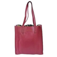 マークジェイコブス MARC JACOBS トートバッグ ワンショルダー レザー ロゴ ゴールド金具 紫 パープル /XZ ■GY53