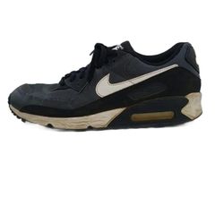 ナイキ NIKE エア マックス 90 Air Max 90 スニーカー メッシュ レザー ローカット US10 28㎝ ダークグレー 黒 ブラック CN8490-002 /XZ ■GY54