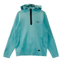 サイズ：L CALLAWAY キャロウェイ  ハーフジップ 長袖 ニットパーカー  ブルー系 [240101795044] ゴルフウェア メンズ ストスト