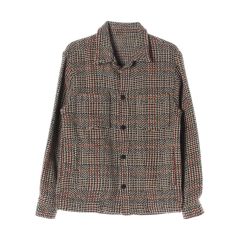 ZARA ハウンドトゥース チェック パータン シャツ ジャケット