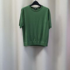 ユニクロ ウール 半袖 ニットTシャツ