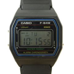 カシオ CASIO チープカシオ F-84W 腕時計 ウォッチ クォーツ デジタル ラバーバンド 黒 ブラック /XZ ■GY73