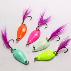 チャートカラースプーン5色セット フェザーフック仕様2.5g