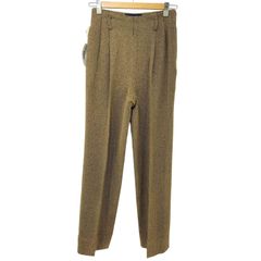 ラルフローレン RALPH LAUREN ウール ツイード ヘリンボーン タック スラックス レディース  7
