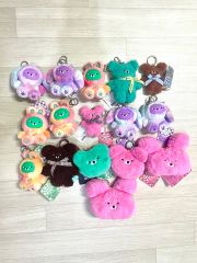 wasabi bear (ワサビベア) ぬいぐるみ ガチャ キーホルダー キーホルダー人形 keyring 新品 まとめ
