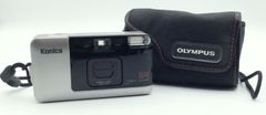 Konica A4　フィルムカメラ　BIG mini　ビッグミニ　ストラップ付属　ケース（OLYMPUS）付属　コニカ　コニカミノルタ　カメラ　コンパクト　【動作未確認】　#i00473