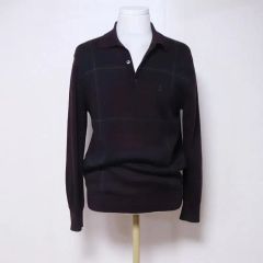 DAKS メンズ95 ウール CHECK ニット Tシャツ (4)