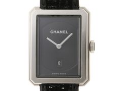 CHANEL シャネル ボーイフレンド H6585 腕時計 ステンレス クォーツ ブラック レディース 2146000418266【中古】434
