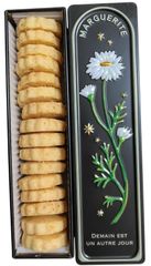 ☆カルピスバターを使用したショートブレッド缶　ココナッツ（お菓子のミカタ・タロット缶マーガレット）