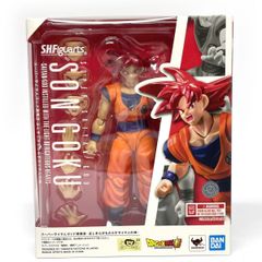 【未開封】 BANDAI S.H.Figuarts スーパーサイヤ人ゴッド孫悟空 正しき心がもたらすサイヤ人の神 ドラゴンボール超 フィギュア 【津山店】
