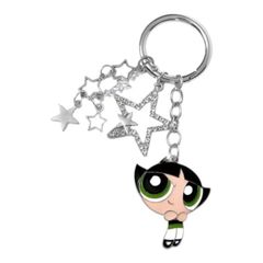 THE POWERPUFF GIRLS　パワーパフガールズ　バターカップ　キーホルダー　パワパフ　バッグチャーム　キーチャーム　バッグアクセサリー　可愛い　アメコミ　キャラクター　平成　レトロ　ギフト　プレゼント　海外製品