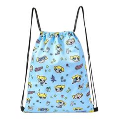 THE POWERPUFF GIRLS　パワーパフガールズ　バブルス　ナップサック　水色　リュック　パワパフ　体操着入れ　ジム着入れ　温泉バッグ　体育着入れ　プールバッグ　シューズバッグ　可愛い　アメコミ　キャラクター　ギフト　プレゼント　海外製品　雑貨