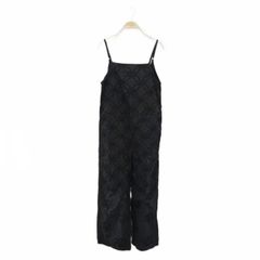 グリーンレーベルリラクシング ユナイテッドアローズ green label relaxing レース オールインワン パンツ サロペット 黒 ブラック /HS ■OS