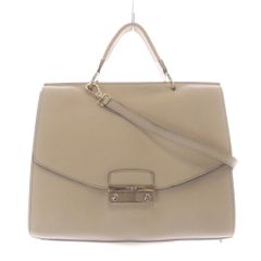 フルラ FURLA ジュリアM レザー 2WAYバッグ ショルダーバッグ ハンドバッグ ベージュ