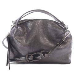 ジャンニキャリーニ GUM gianni chiarini ALIFA アリファ ハンドバッグ ショルダーバッグ 2way ラメ レザー シルバー色 /YO23
